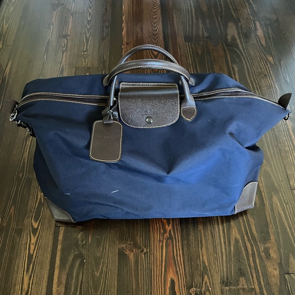 Longchamp Bags Longchamp Boxford Canvas And Leather Travel Bag